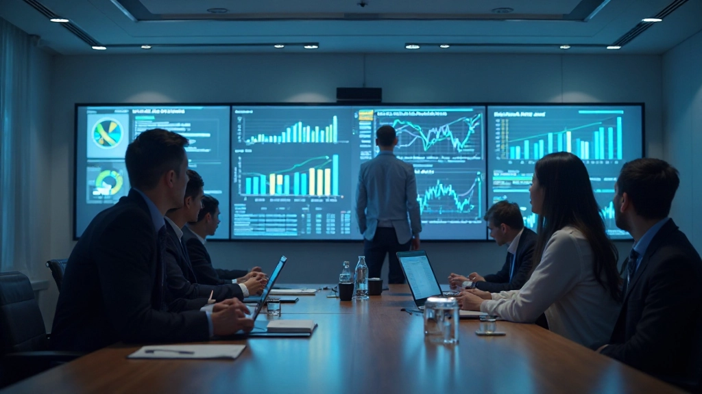 Консультант обсуждает стратегию анализа данных с коллегой у доски