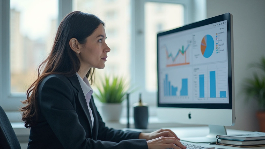 Профессиональное фото бизнес-аналитика работающего с данными